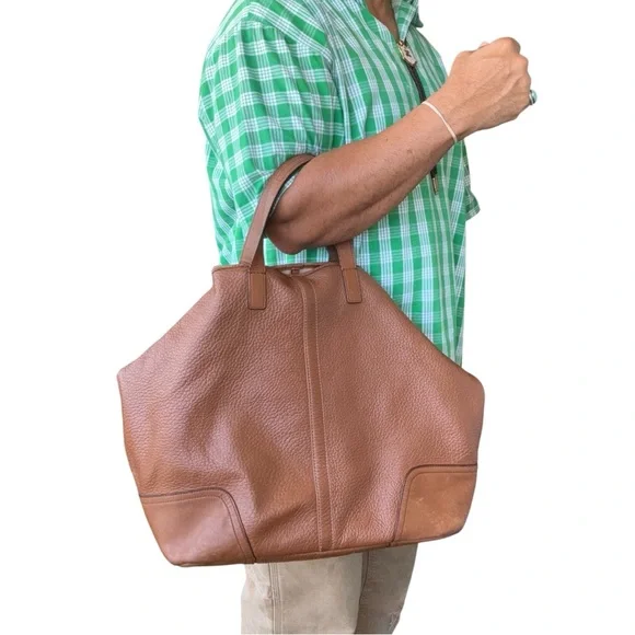 Brown Leather Men's Bag - Picture 2 of 13